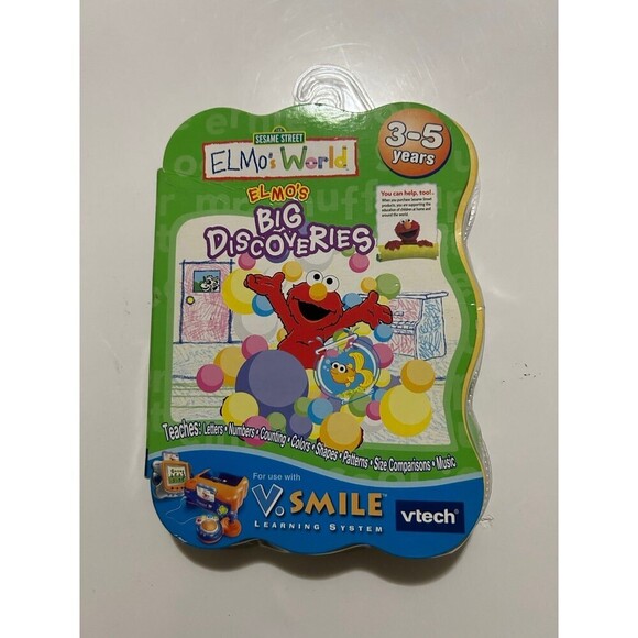 VTech V.Smile Smartridge: Elmo's World Big Discoveries - Picture 1 of 4